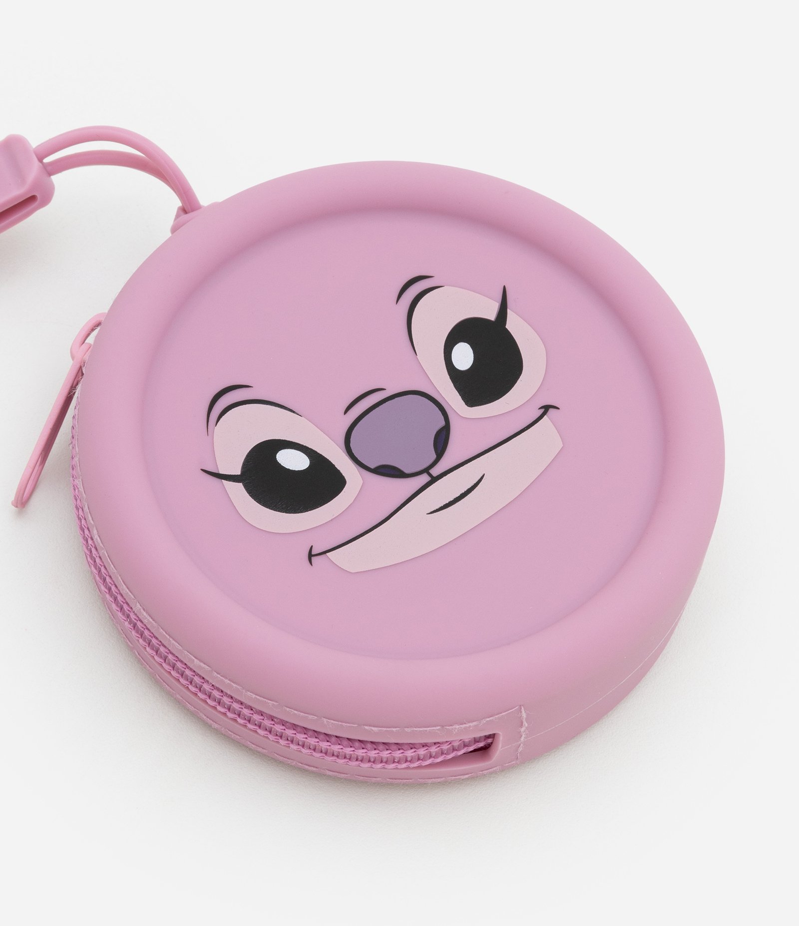 Nécessaire Porta Moedas em Silicone com Estampa Angel Rosa 3