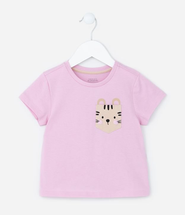 Pijama Curto Infantil com Estampa Bichinho - Tam 2 a 4 Anos