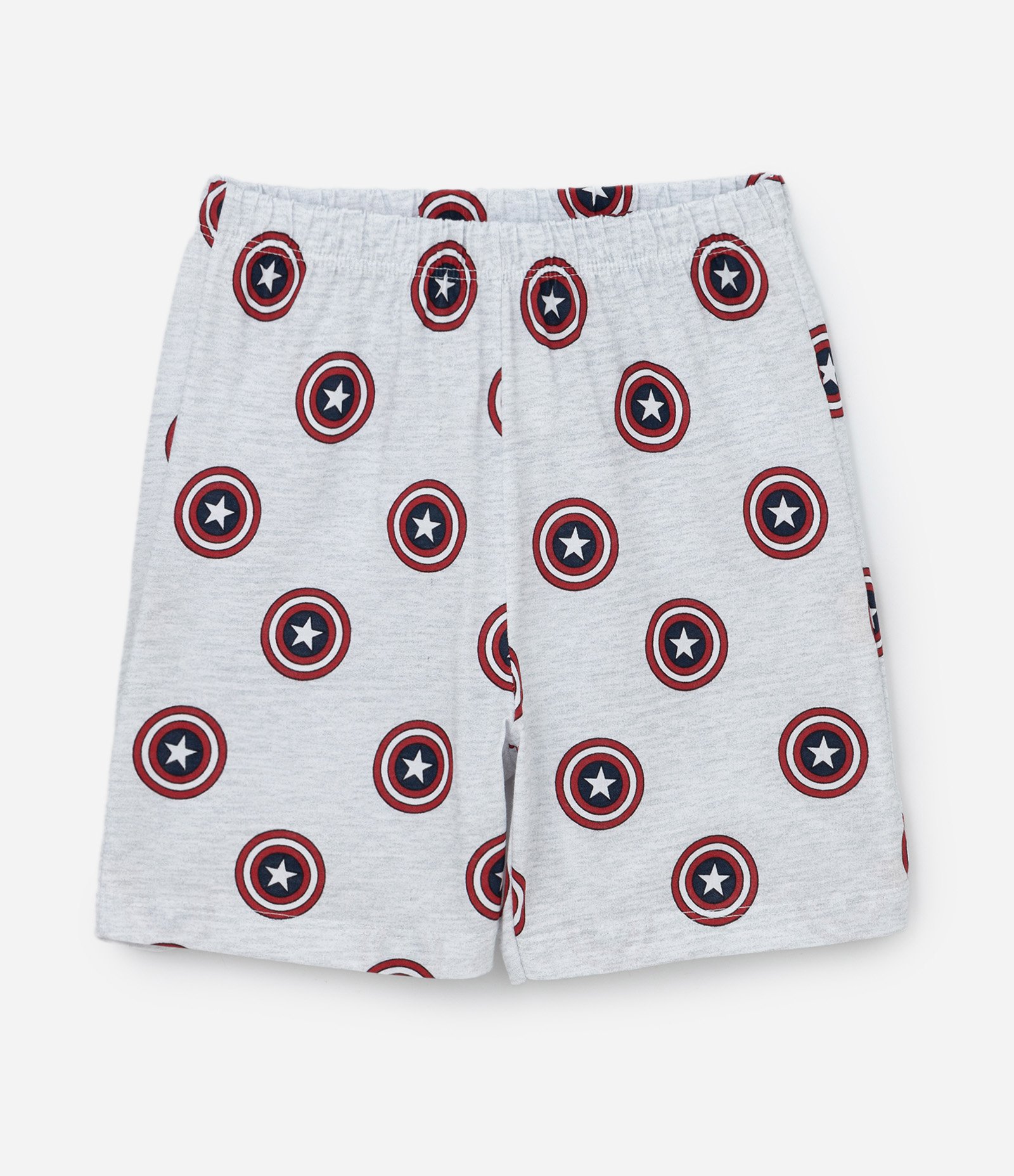 Pijama Infantil com Estampa Capitão América - Tam 4 a 10 Anos Azul/Cinza 3