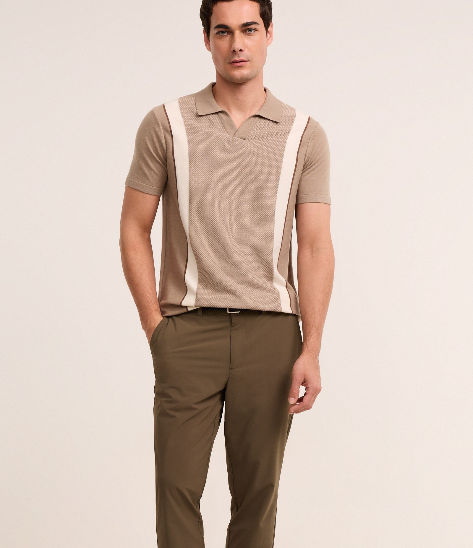 Calça Slim Cropped Alfaiatada em Poliamida com Elastano Verde 4