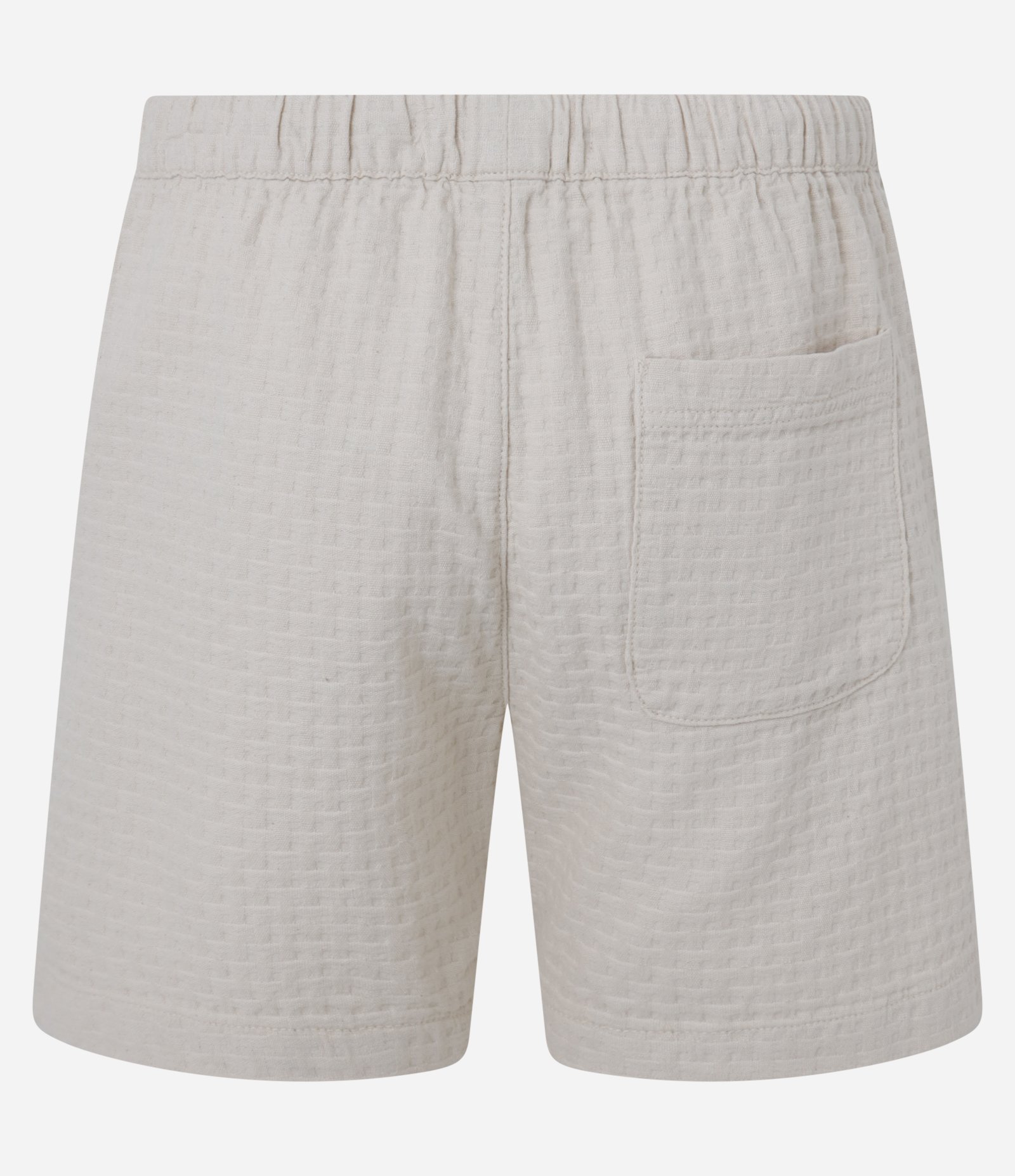 Bermuda com Textura Quadriculada Bege 8