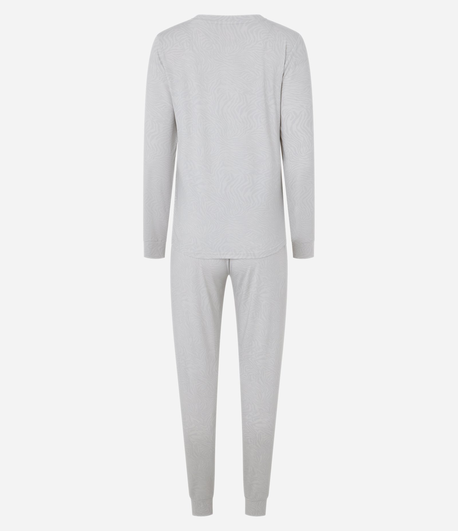 Pijama Longo em Algodão com Toque Suave Cinza 6