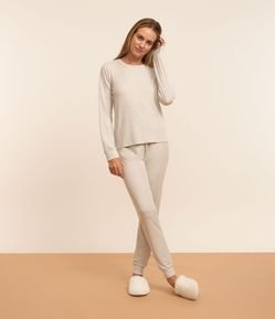 Pijama Longo em Algodão com Toque Suave