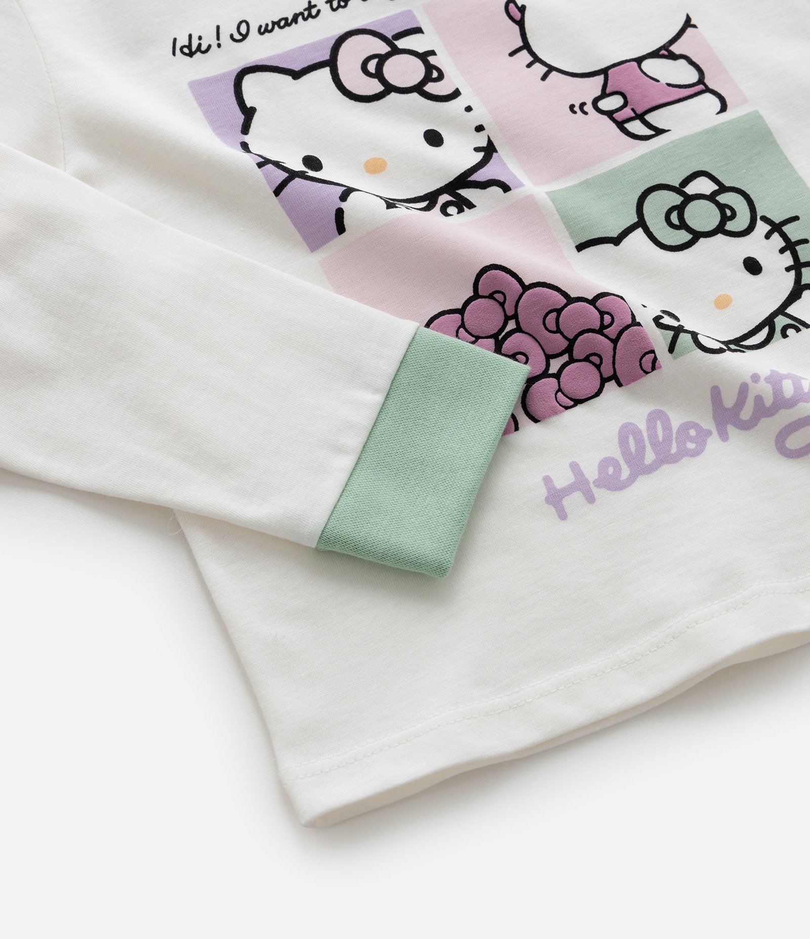 Pijama Longo Infantil em Algodão com Estampa Hello Kitty - Tam 2 ao 6 Anos Multicores 5