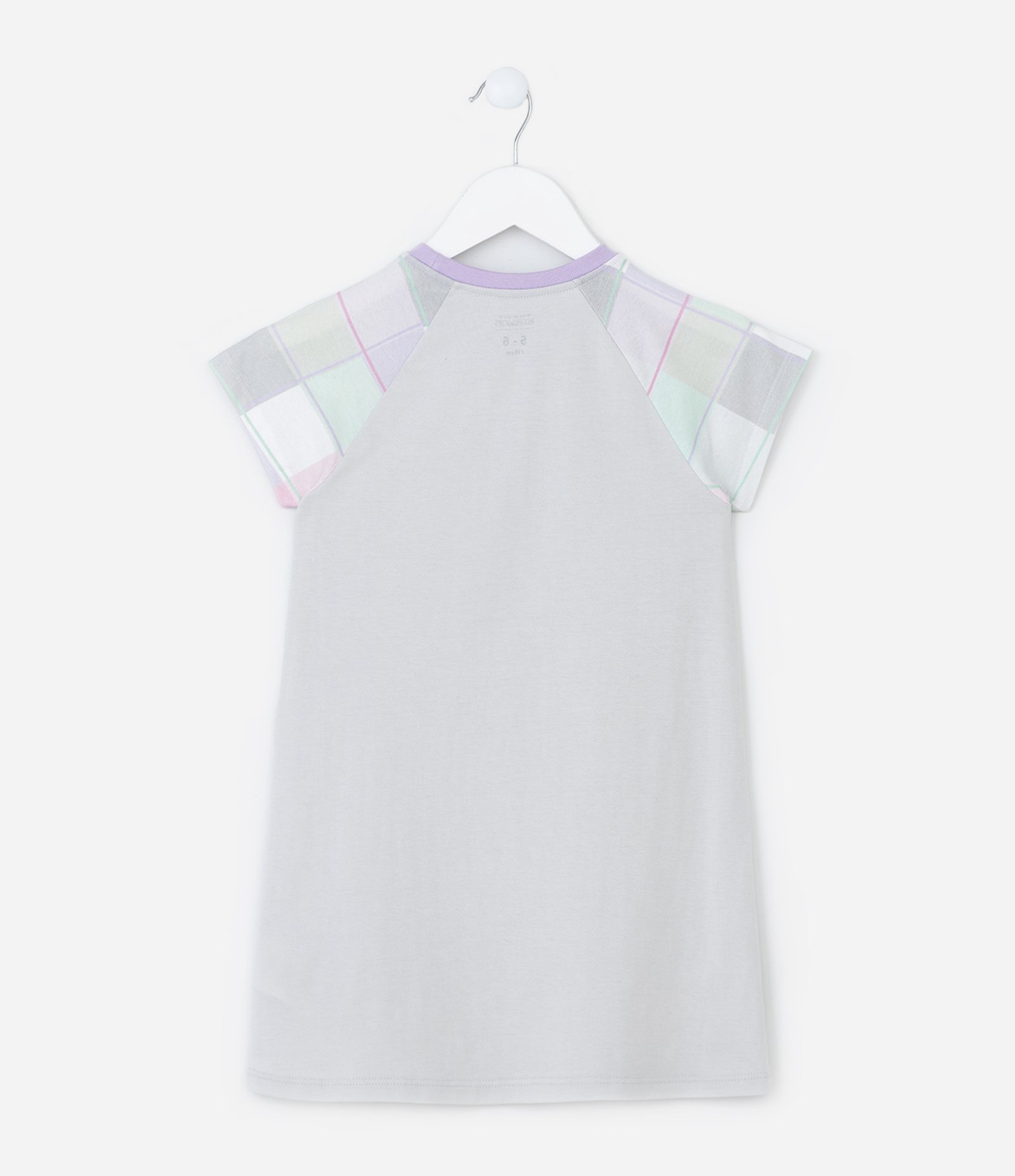 Camisola Infantil em Algodão com Estampa Lhama - Tam 5 a 14 Anos Cinza 2