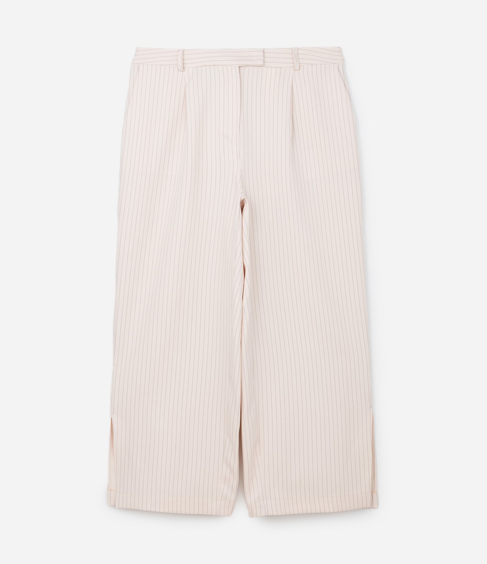 Calça Reta Alfaiataria com Fenda Lateral Curve & Plus Size Bege 5