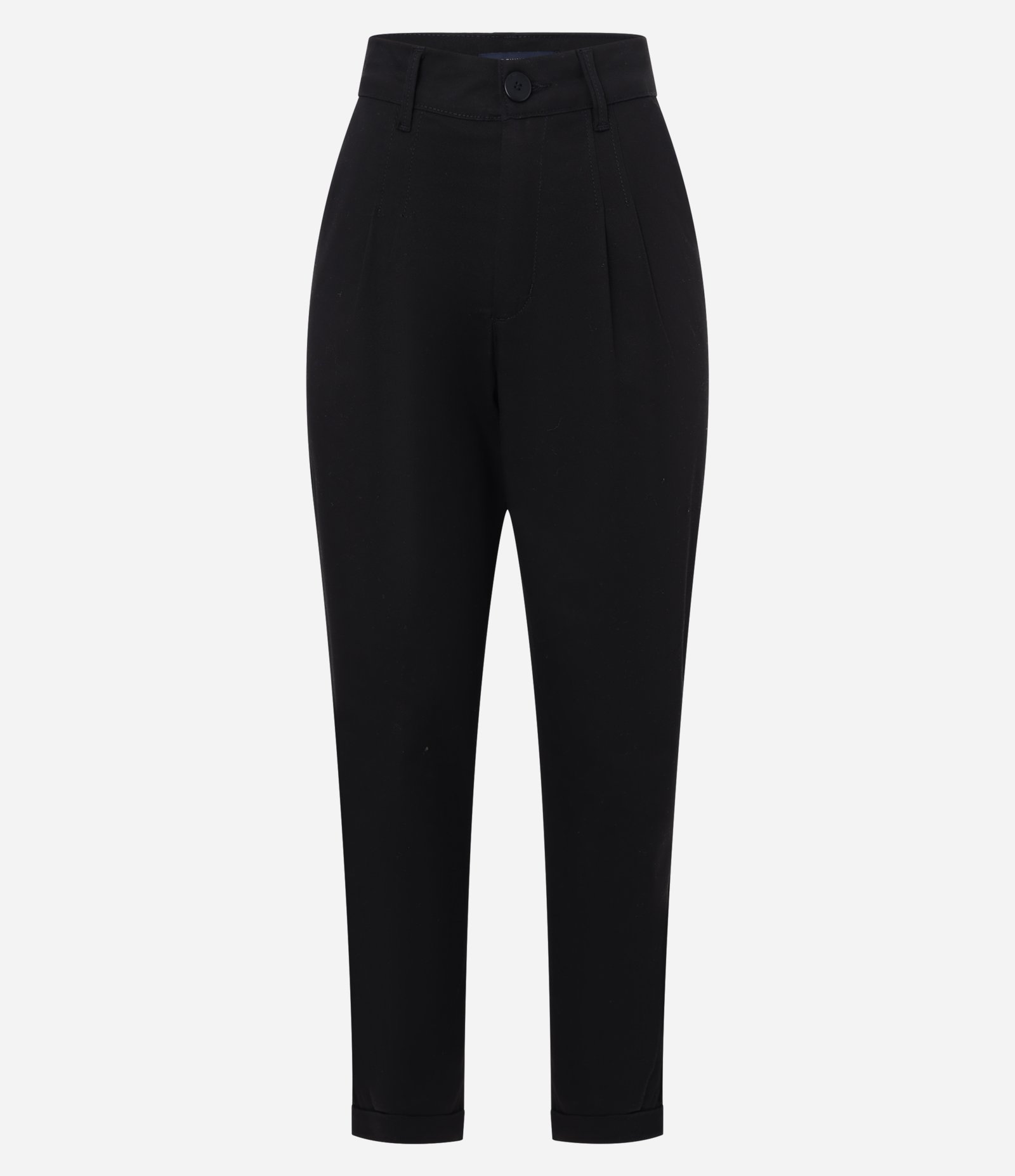 Calça Mom Jeans com Pregas Preto 6
