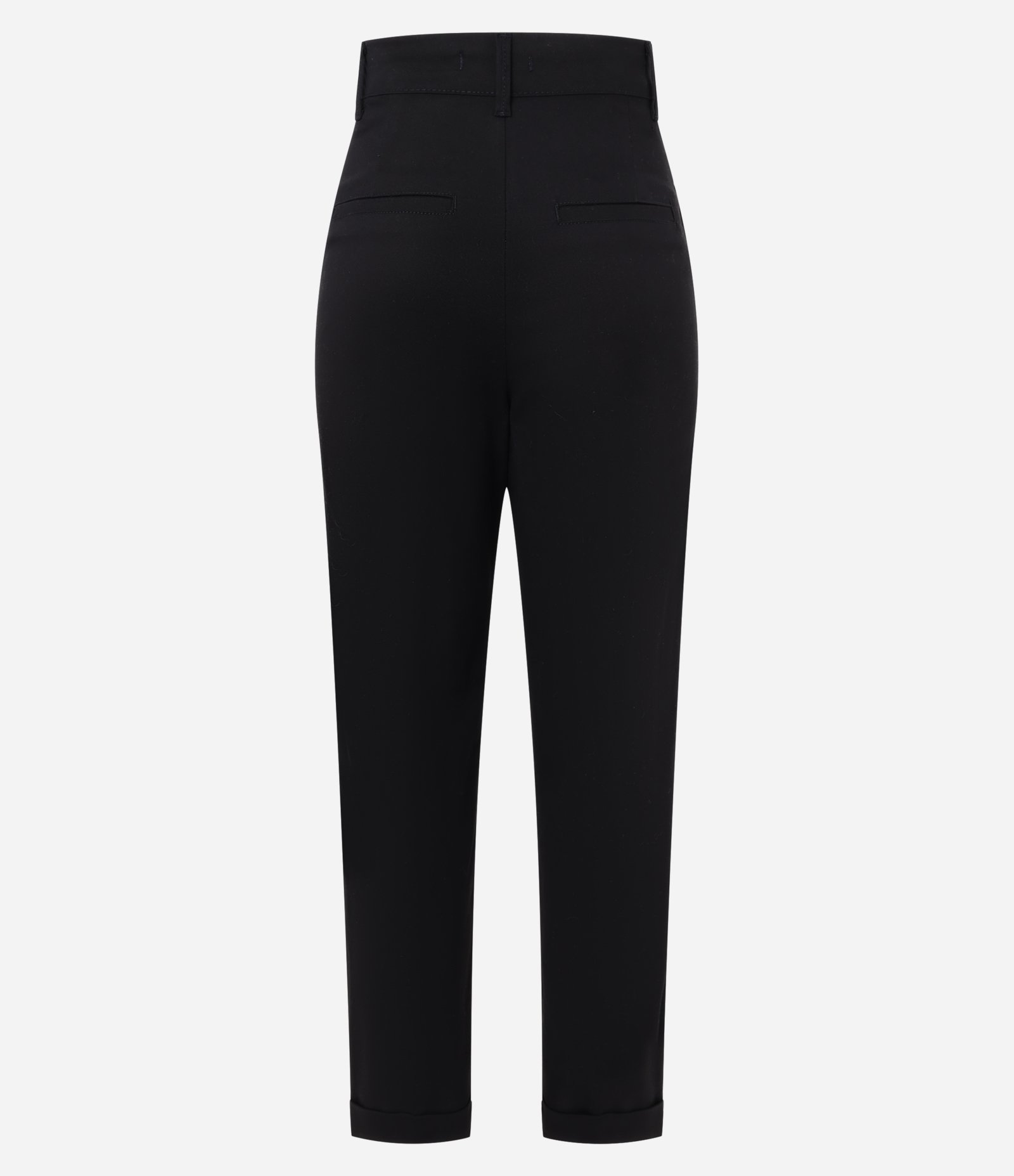 Calça Mom Jeans com Pregas Preto 7