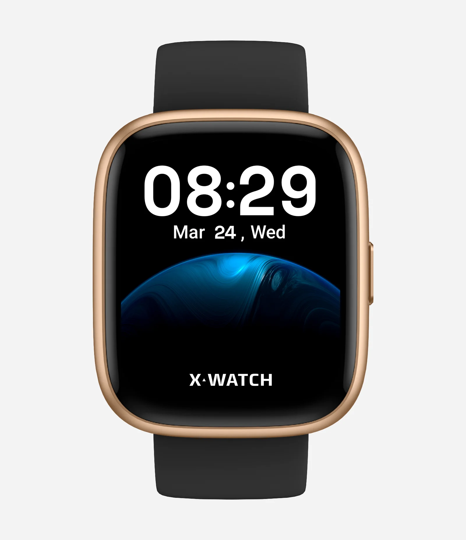 Relógio Unissex SmartWatch X-Watch com Pulseira em Silicone Preto 1