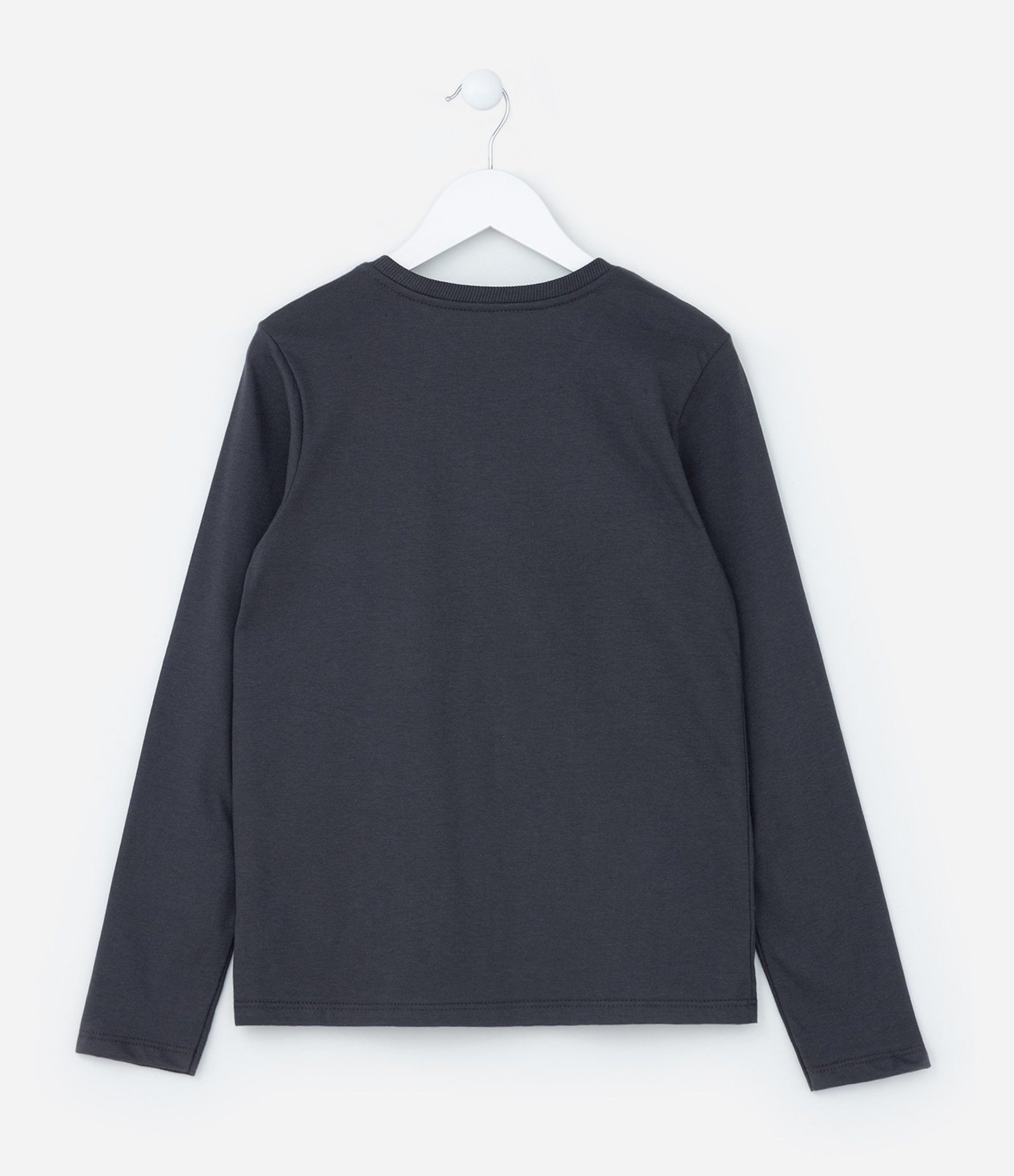 Camiseta Infantil com Estampa Kuromi - Tam 5 a 14 anos Cinza Escuro 2