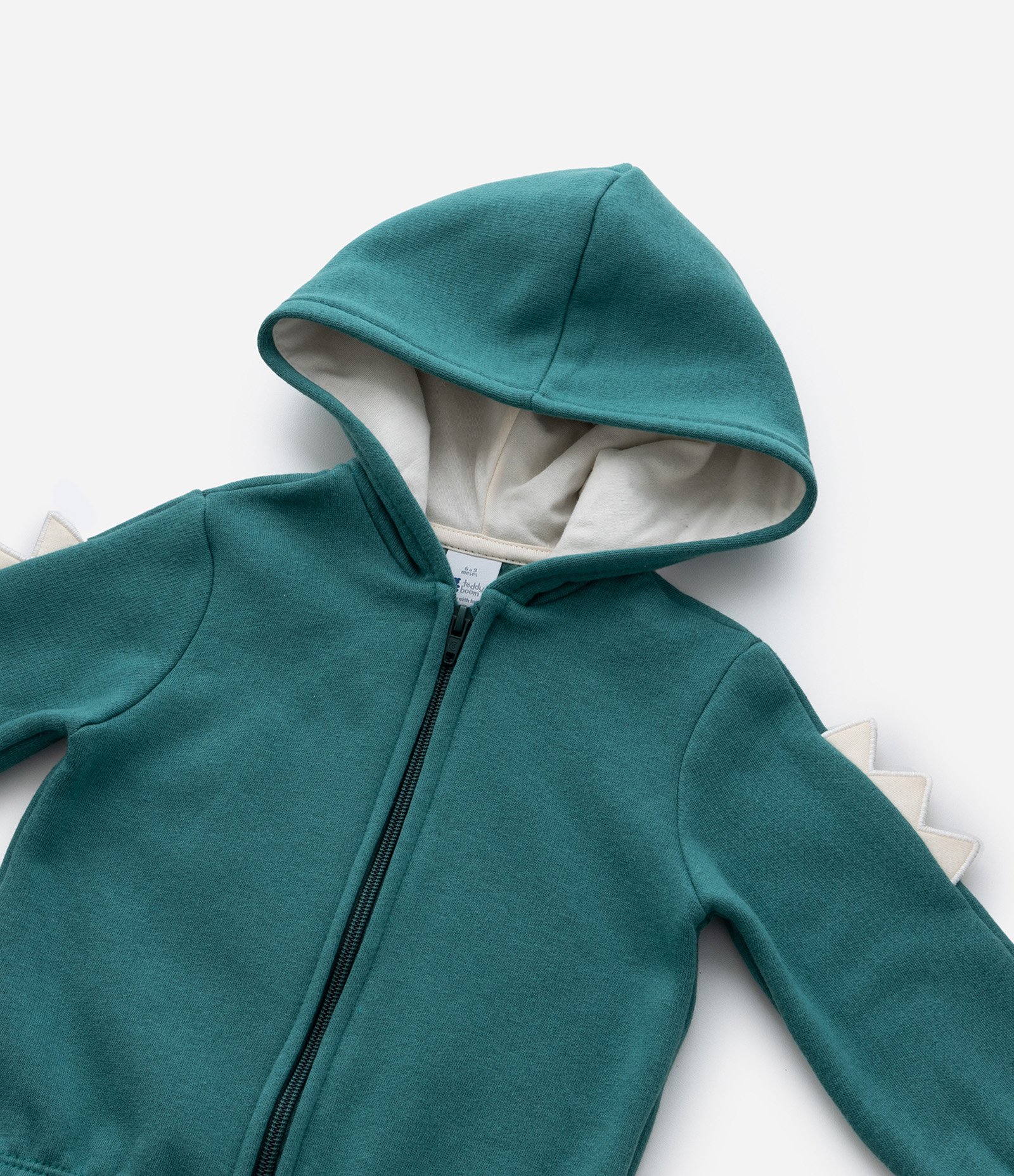 Jaqueta Infantil com Crista de Dino Interativa - Tam 0 a 18 meses Verde 5