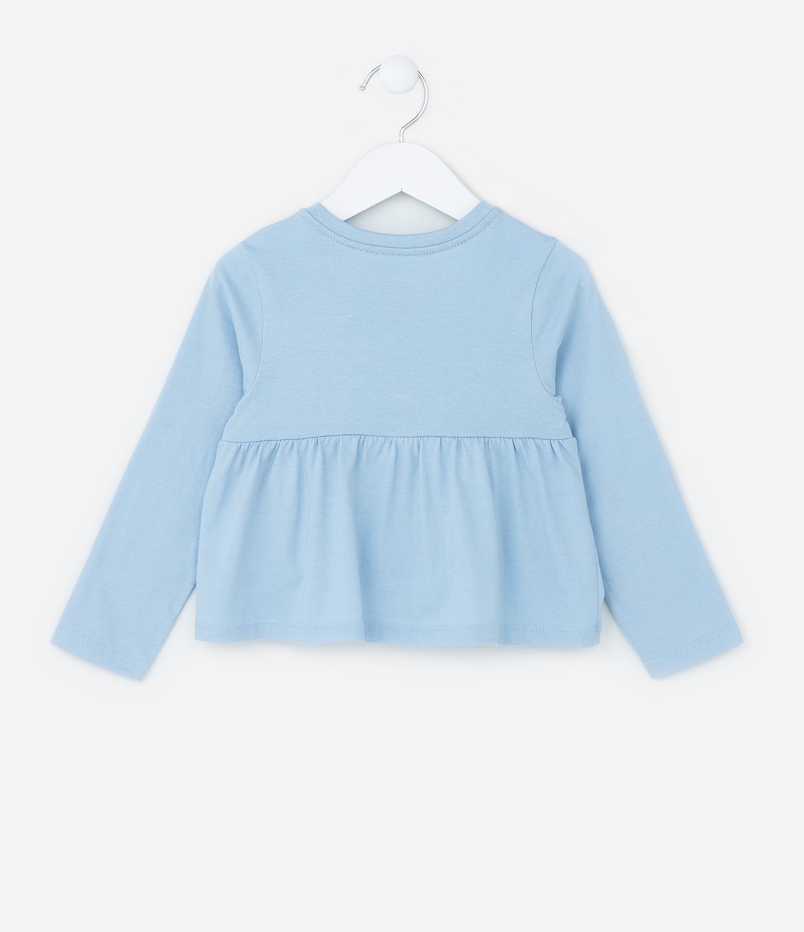 Pijama Infantil em Ribana com Estampa Arco-Íris - Tam 2 a 4 Anos Azul 3
