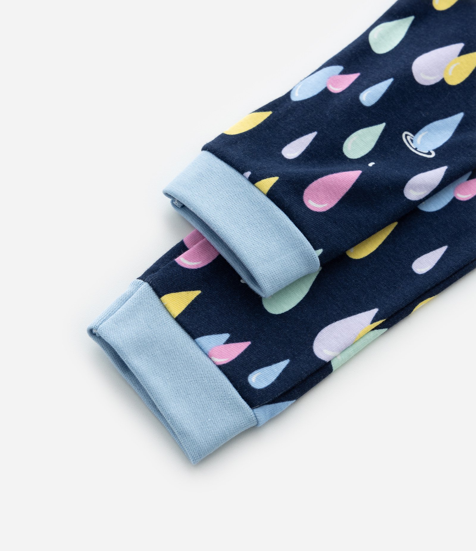 Pijama Infantil em Ribana com Estampa Arco-Íris - Tam 2 a 4 Anos Azul 6