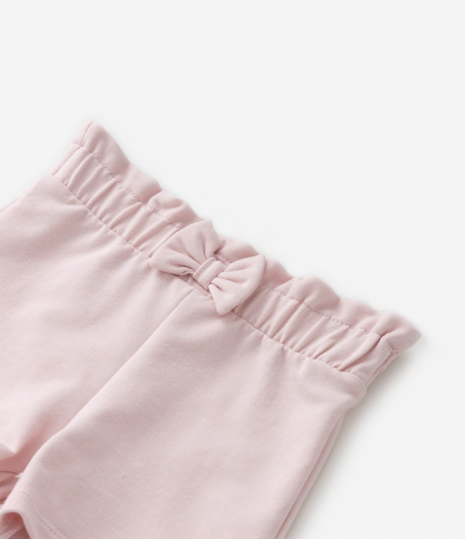 Short Clochard Infantil em Moletom com Laço - Tam 0 a 18 meses 5