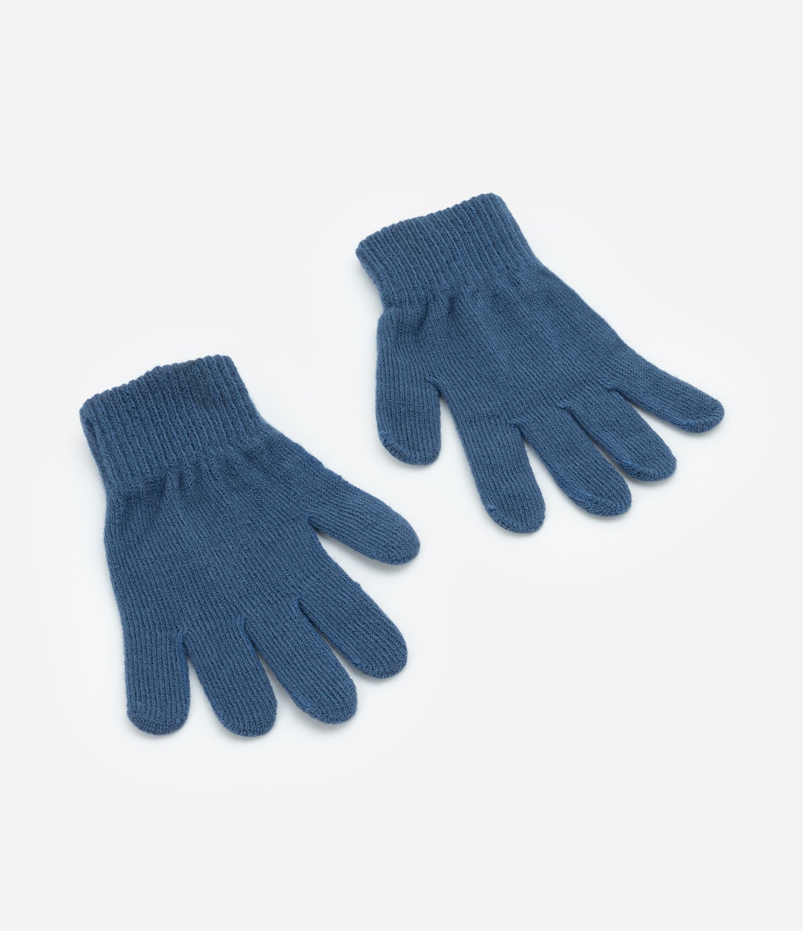 Conjunto Infantil de Gorro e Luva em Tricô - Tam Único Azul 4