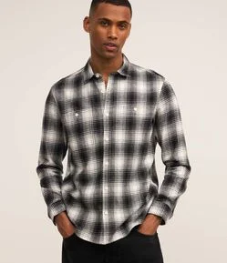 Camisa Comfort em Flanela com Estampa Xadrez