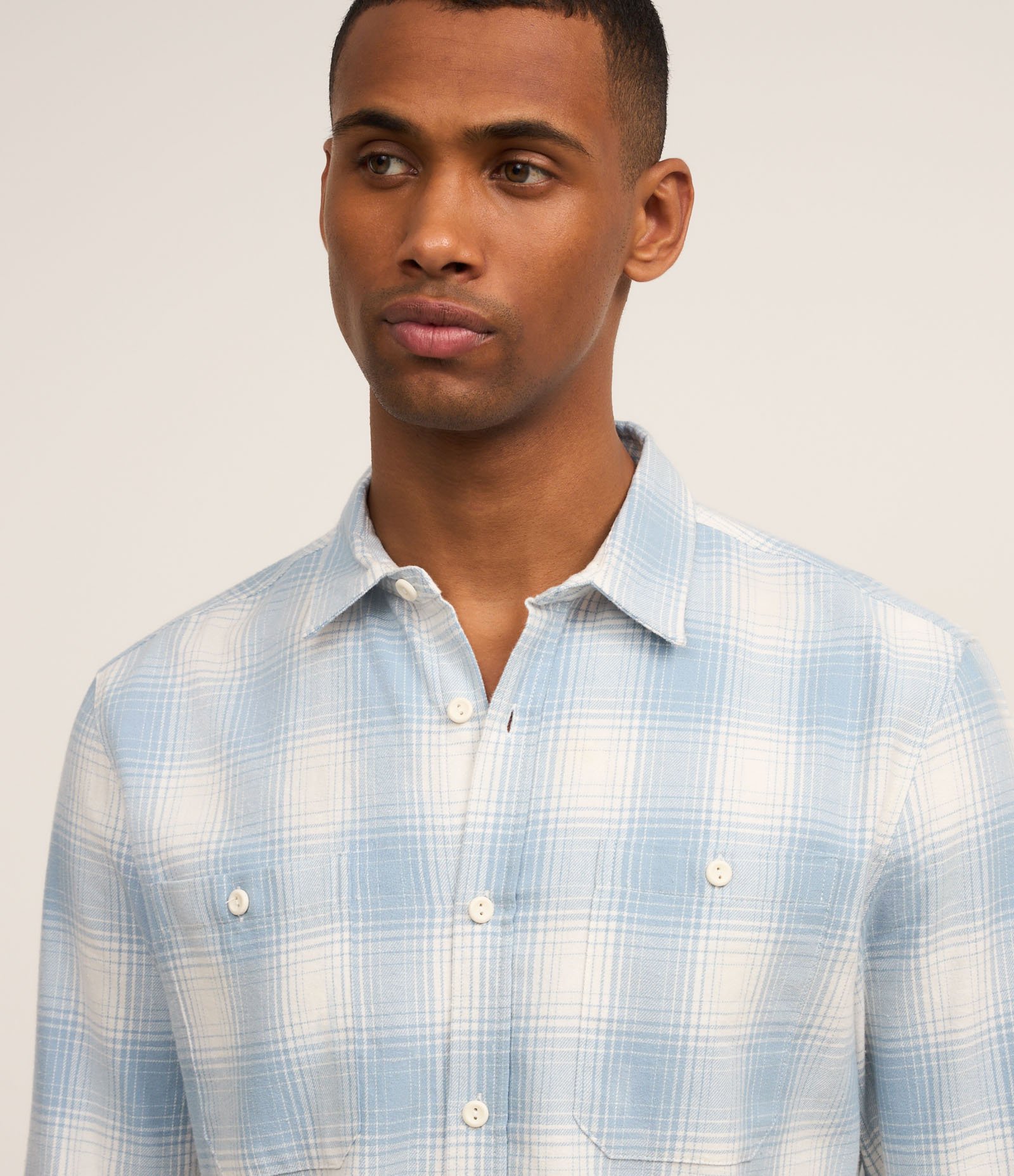 Camisa Comfort em Flanela com Estampa Xadrez Azul 3