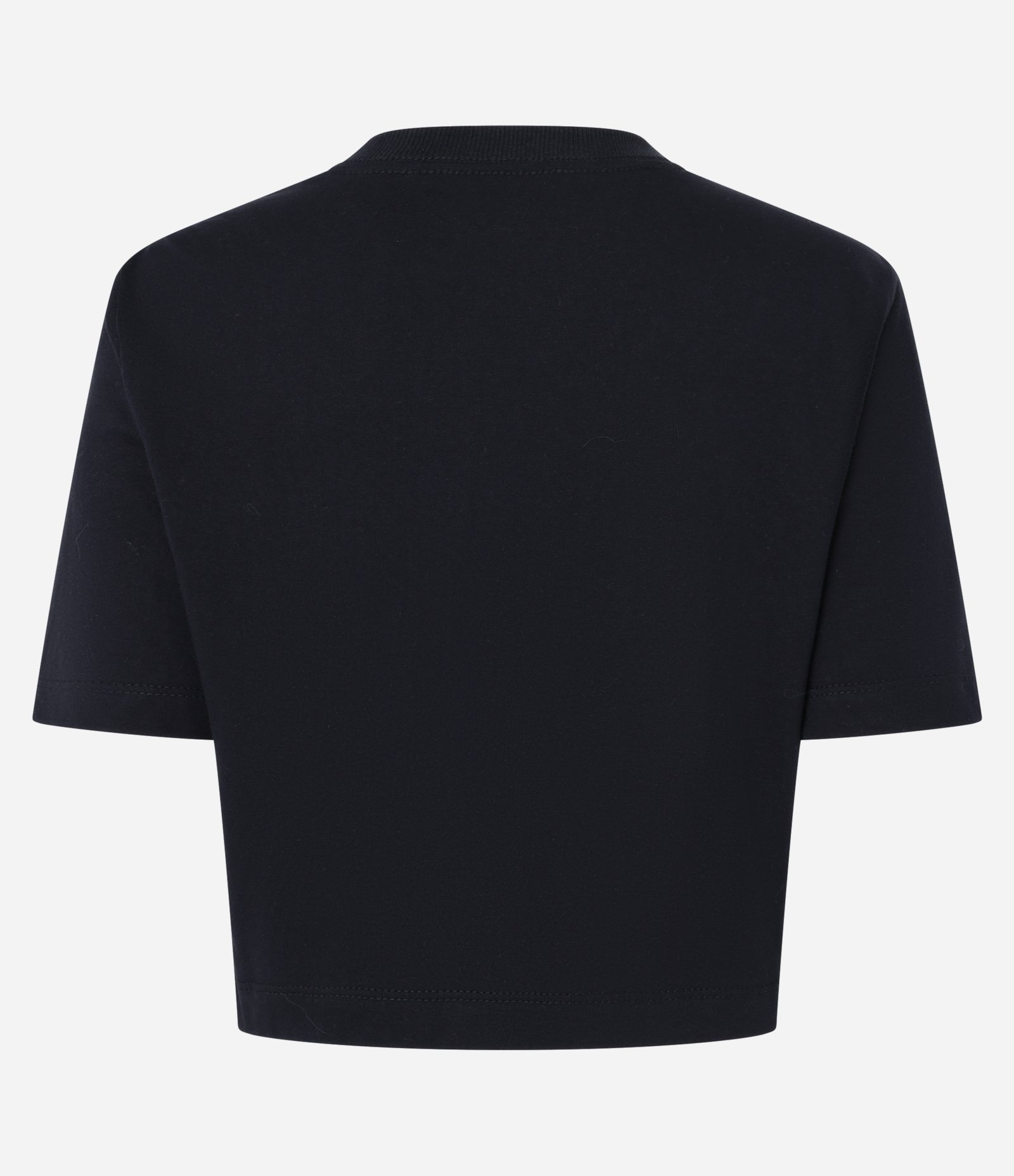 Blusa Cropped em Algodão com Estampa O Baile é Quente Preto 2