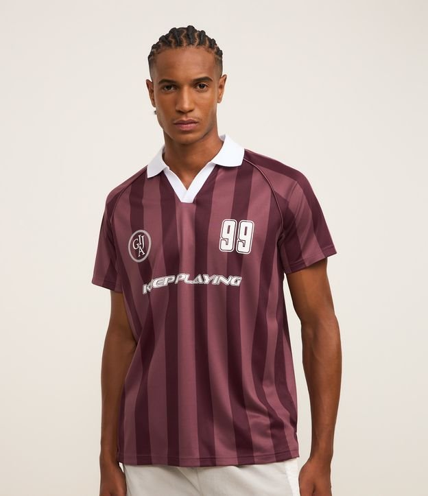 Camiseta Esportiva Futebol em Tecnologia Dry com Gola Polo em Ribana