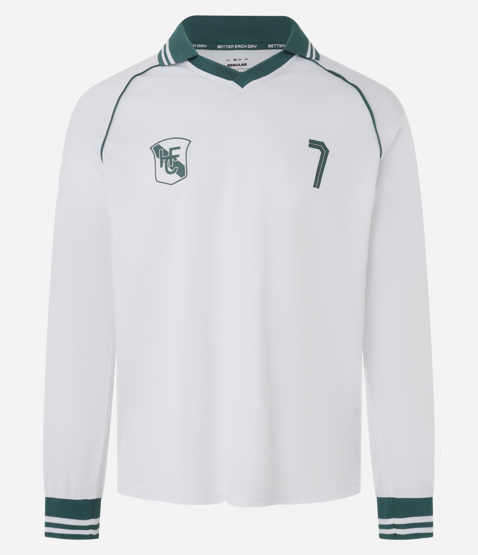 Camiseta de Futebol Esportiva em Tecnologia Dry com Gola Polo Branco 9
