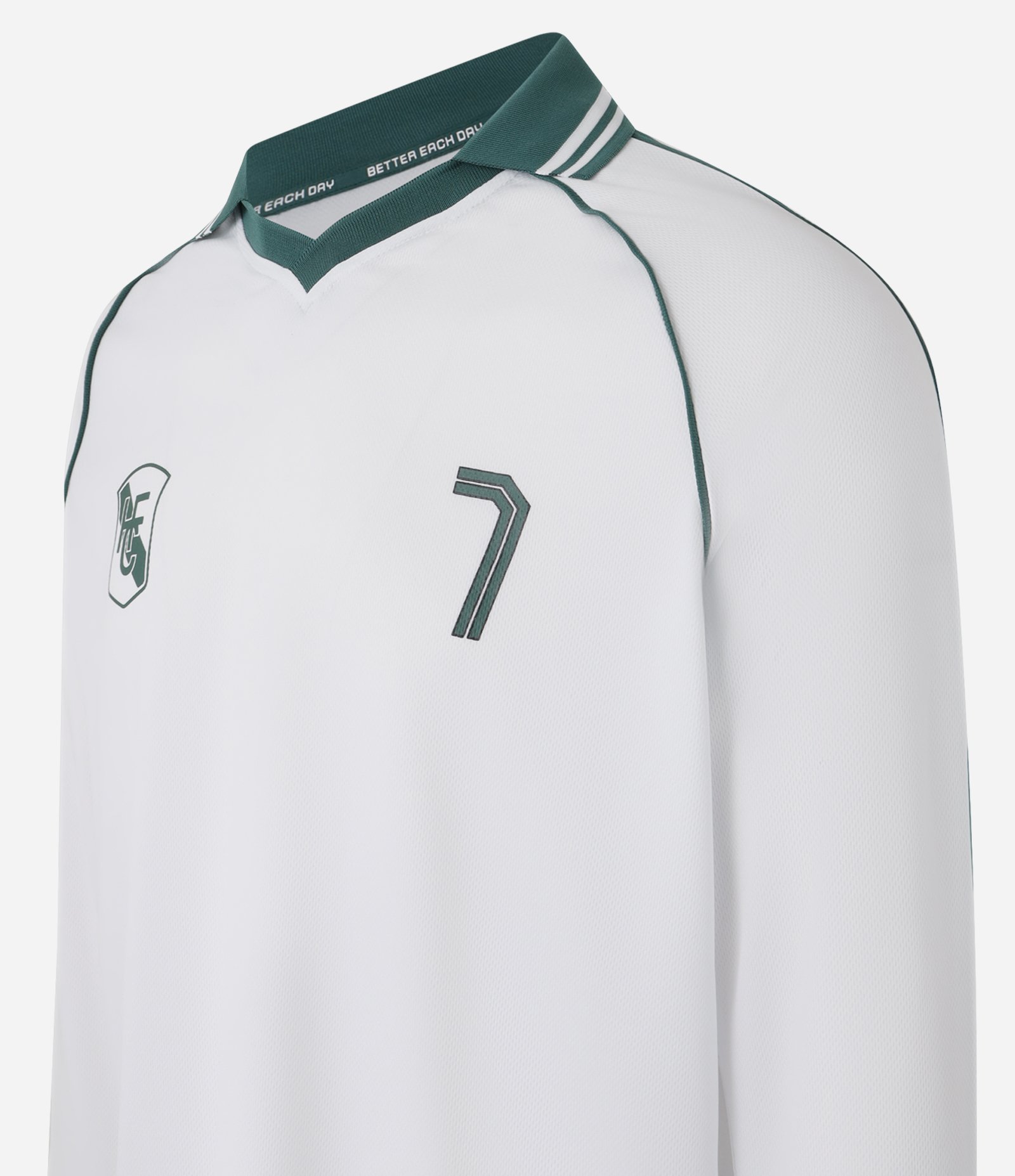 Camiseta de Futebol Esportiva em Tecnologia Dry com Gola Polo Branco 10