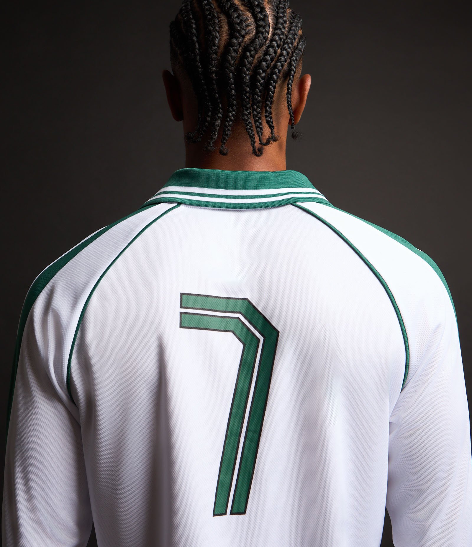 Camiseta de Futebol Esportiva em Tecnologia Dry com Gola Polo Branco 5