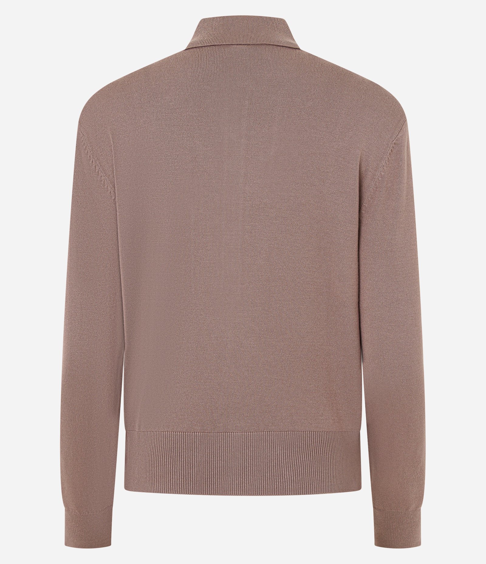 Blusa em Tricô com Abotoamento e Bolsinho Solo Bege 5