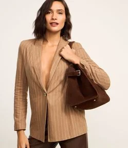 Bolsa Shopper Grande com Detalhe de Fivela