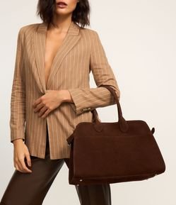 Bolsa Shopper Grande com Detalhe de Fivela