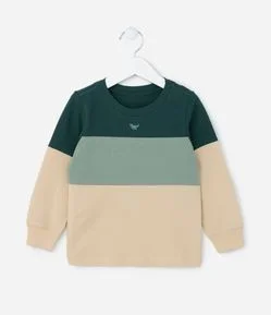 Camiseta Infantil com Recortes e Estampa Dino - Tam 1 a 6 Anos