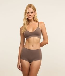 Calcinha Boyshort em Poliamida Sem Costura
