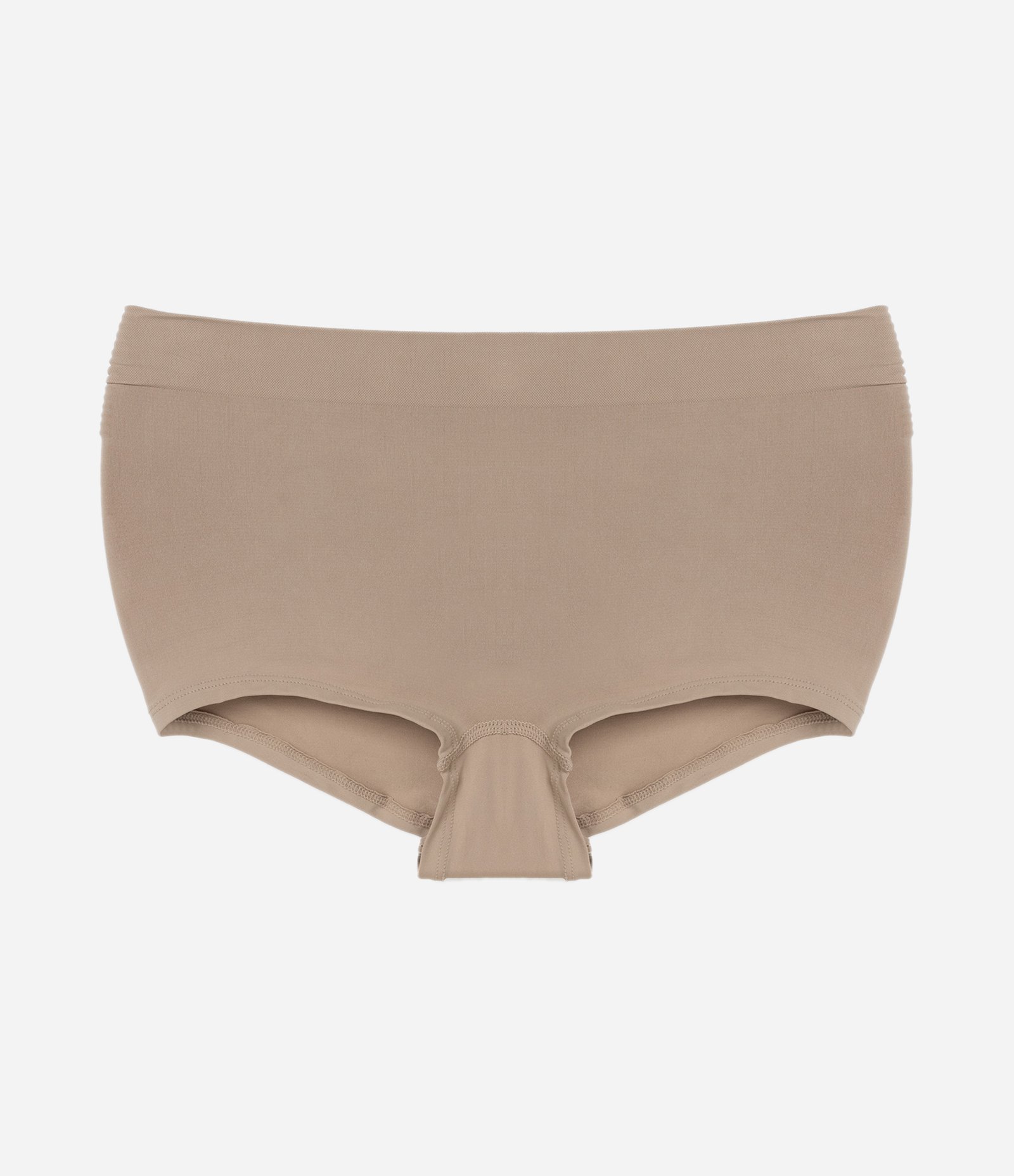 Calcinha Boyshort em Poliamida Sem Costura Bege 8