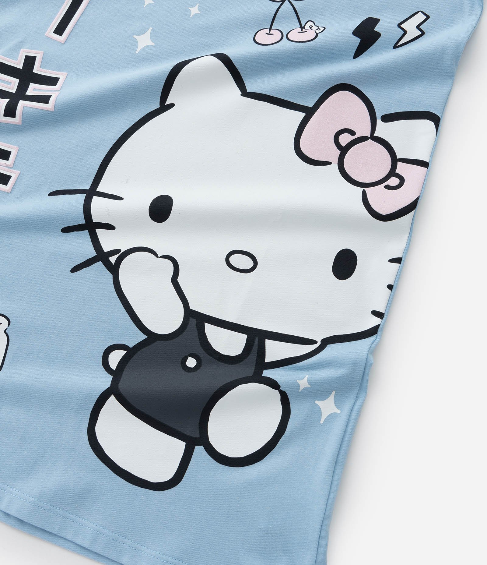 Camisola Infantil em Algodão com Estampa Hello Kitty - Tam 5 a 16 Anos Azul 6