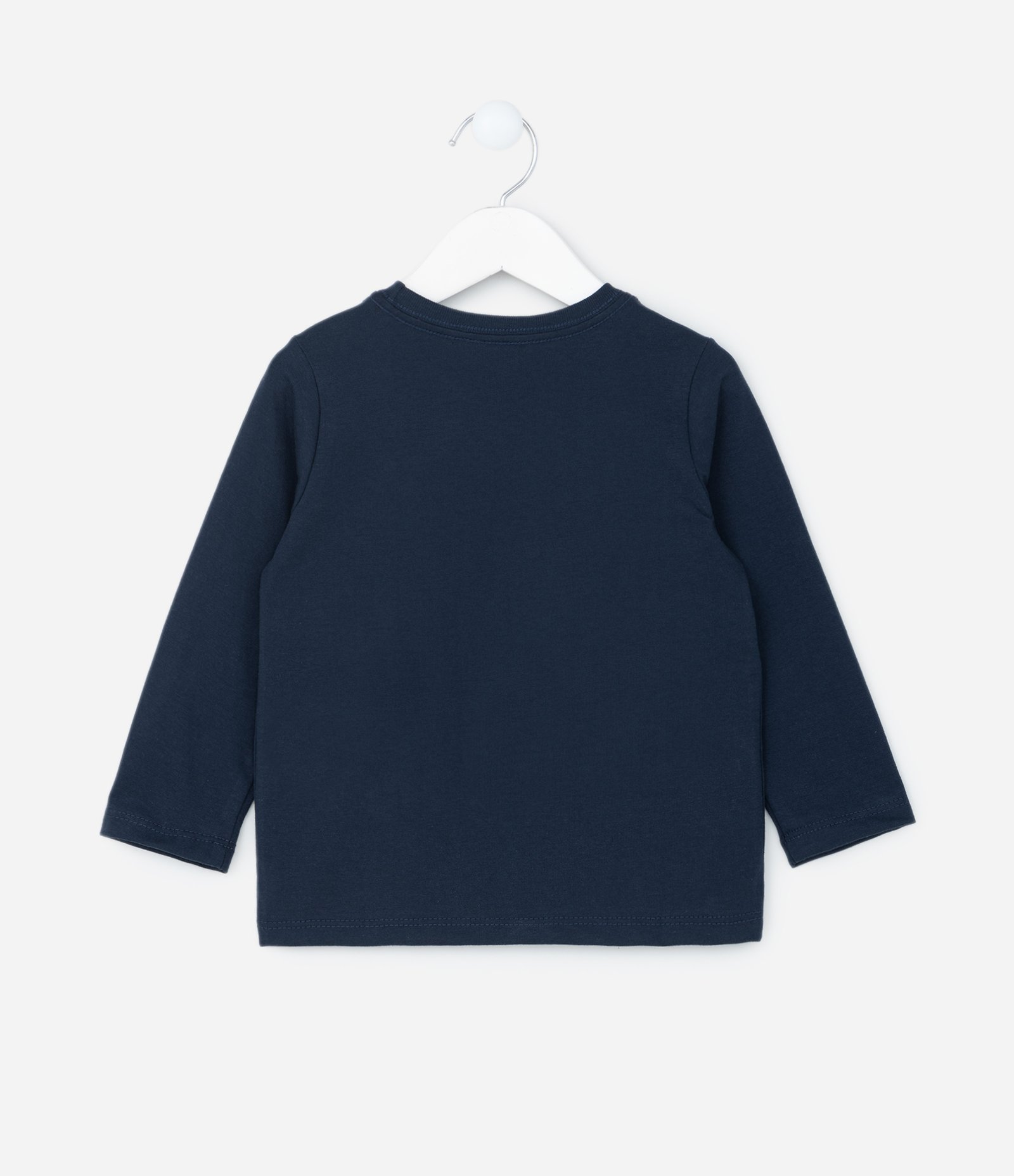 Camiseta Infantil com Estampa de Listras - Tam 1 a 6 Anos Azul 2