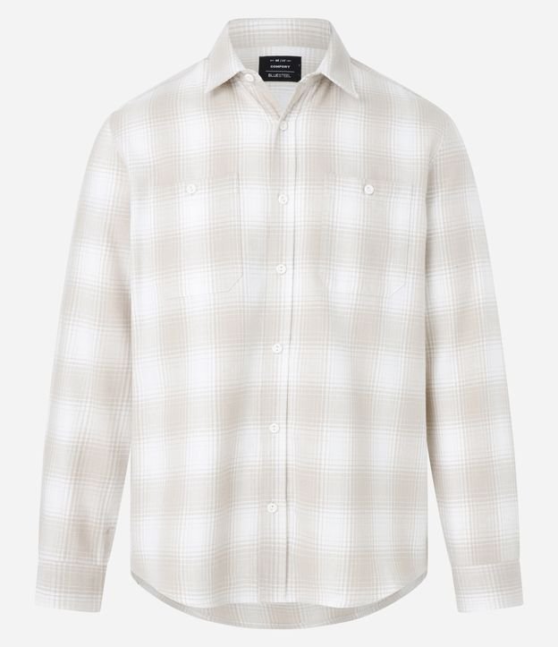 Camisa Comfort em Flanela com Estampa Xadrez