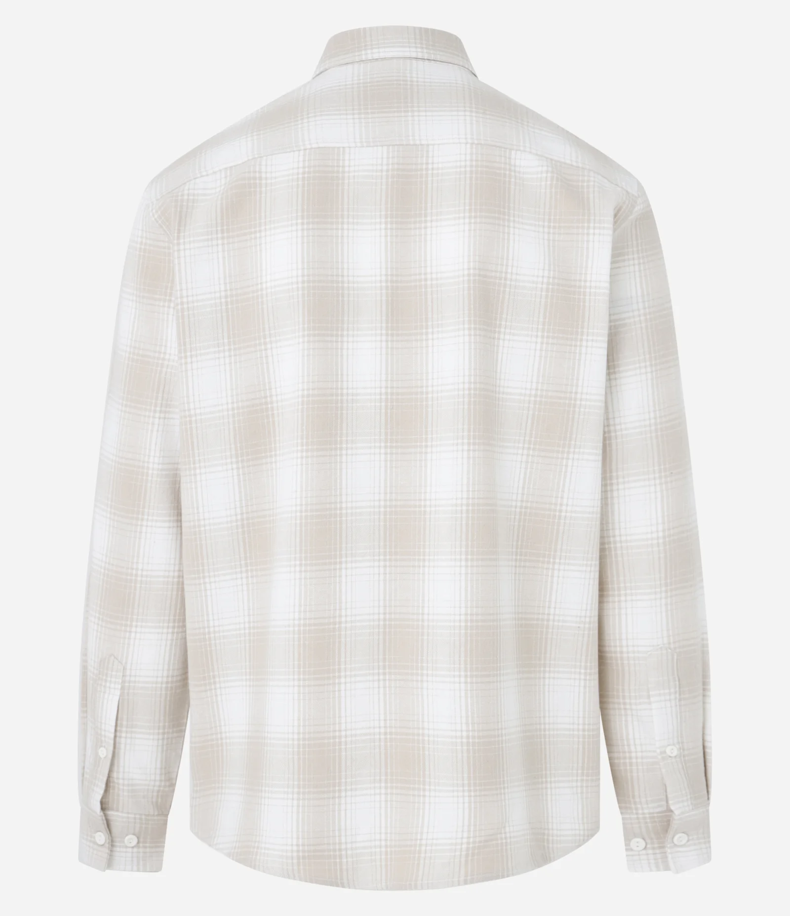 Camisa Comfort em Flanela com Estampa Xadrez Bege 2