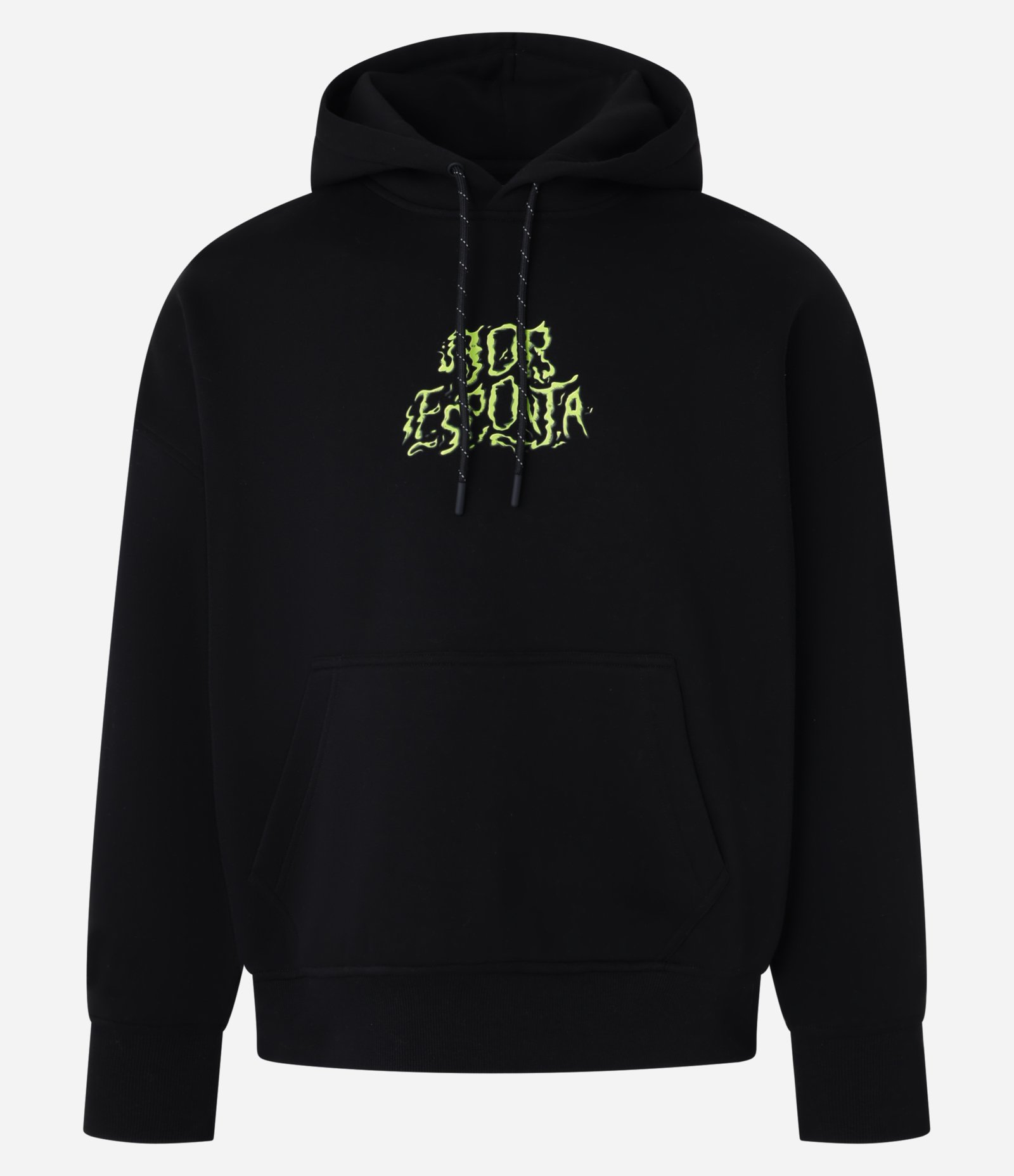 Casaco Boxy em Fleece com Estampa Bob Esponja Psicodélico Preto 7