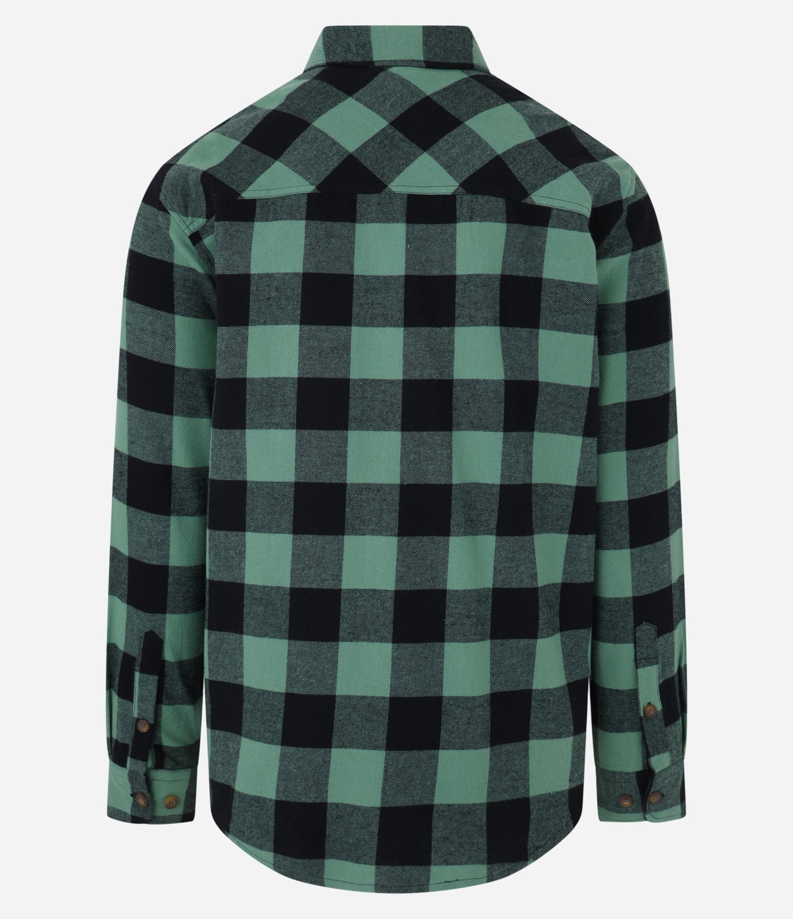 Camisa Comfort com Estampa Xadrez e Bolsos Verde 6