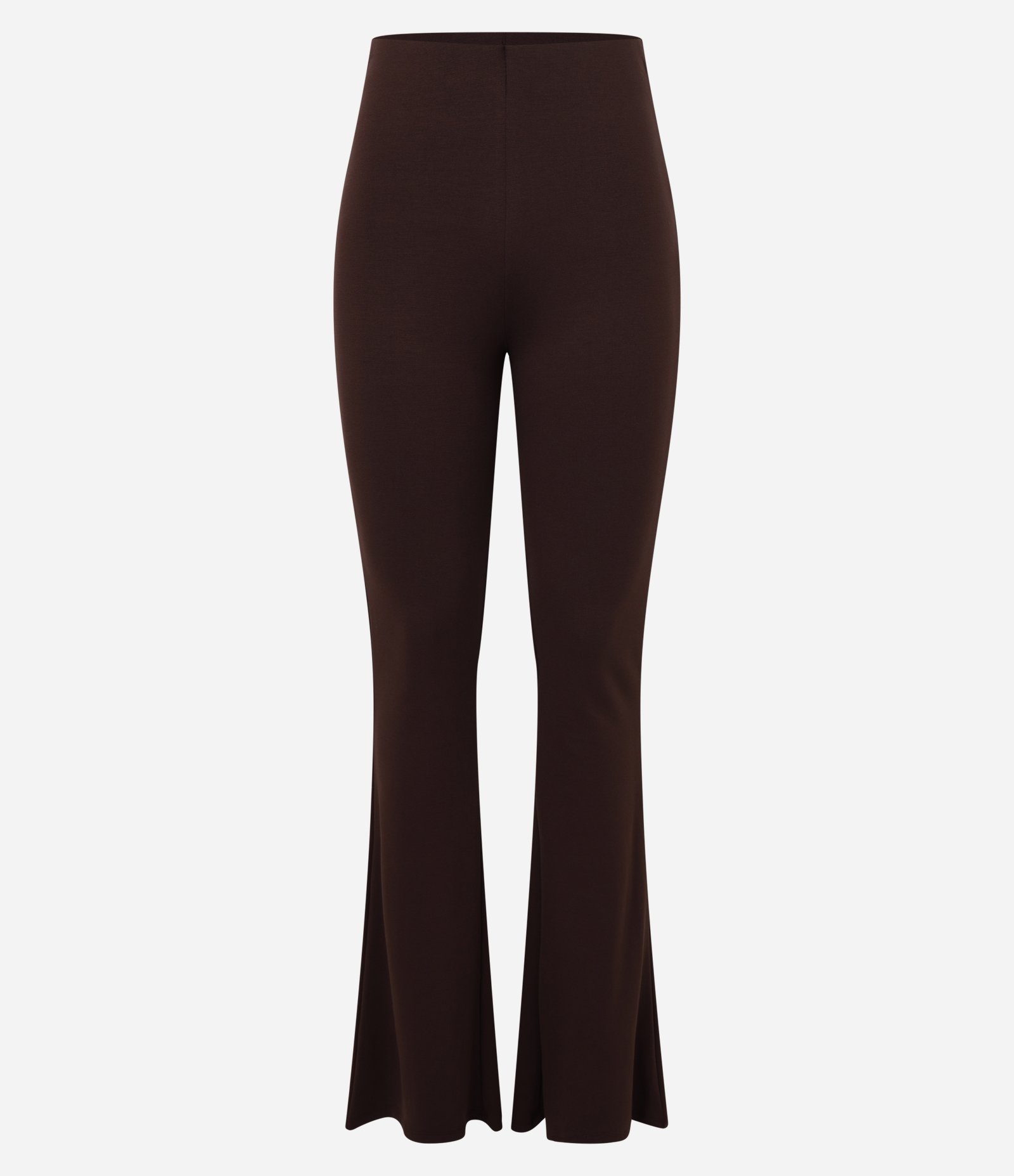 Calça Flare em Ponto Roma Marrom 5