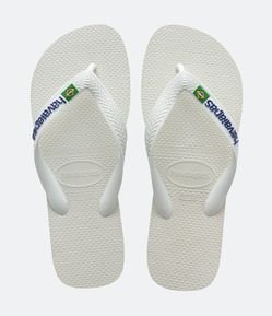Chinelo Havaianas Tradicional com Bandeira do Brasil