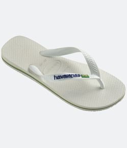 Chinelo Havaianas Tradicional com Bandeira do Brasil