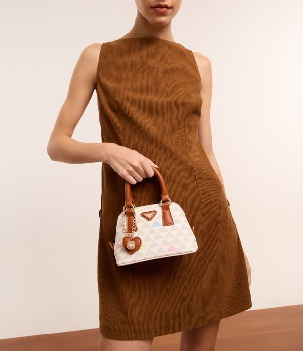 Cor: Off White/ Marrom | Tamanho: U
