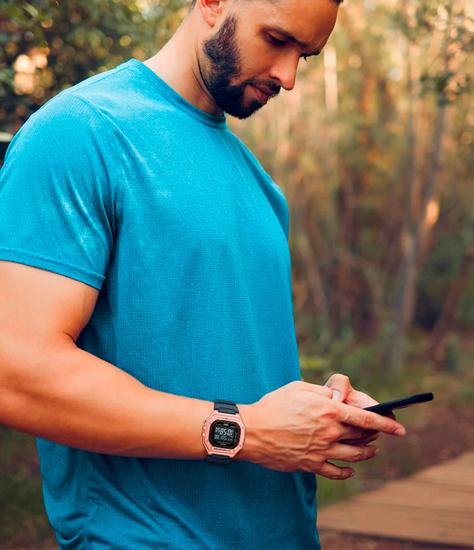 Relógio Casio Unissex Digital Rosé 3