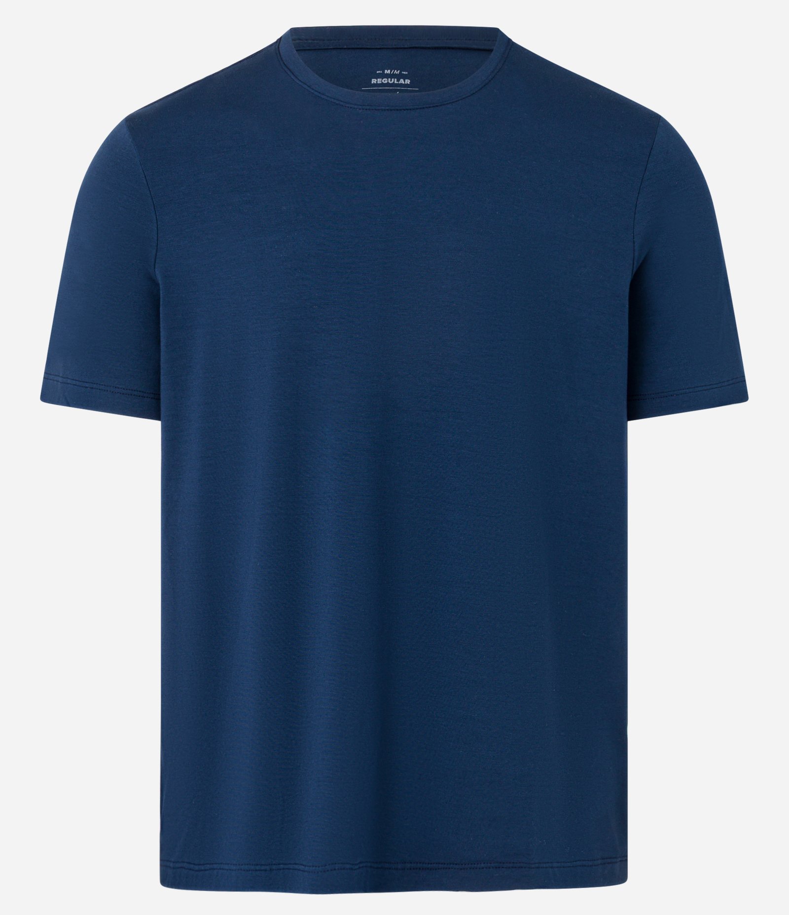 Camiseta Regular Performance com Gola Redonda Azul 5