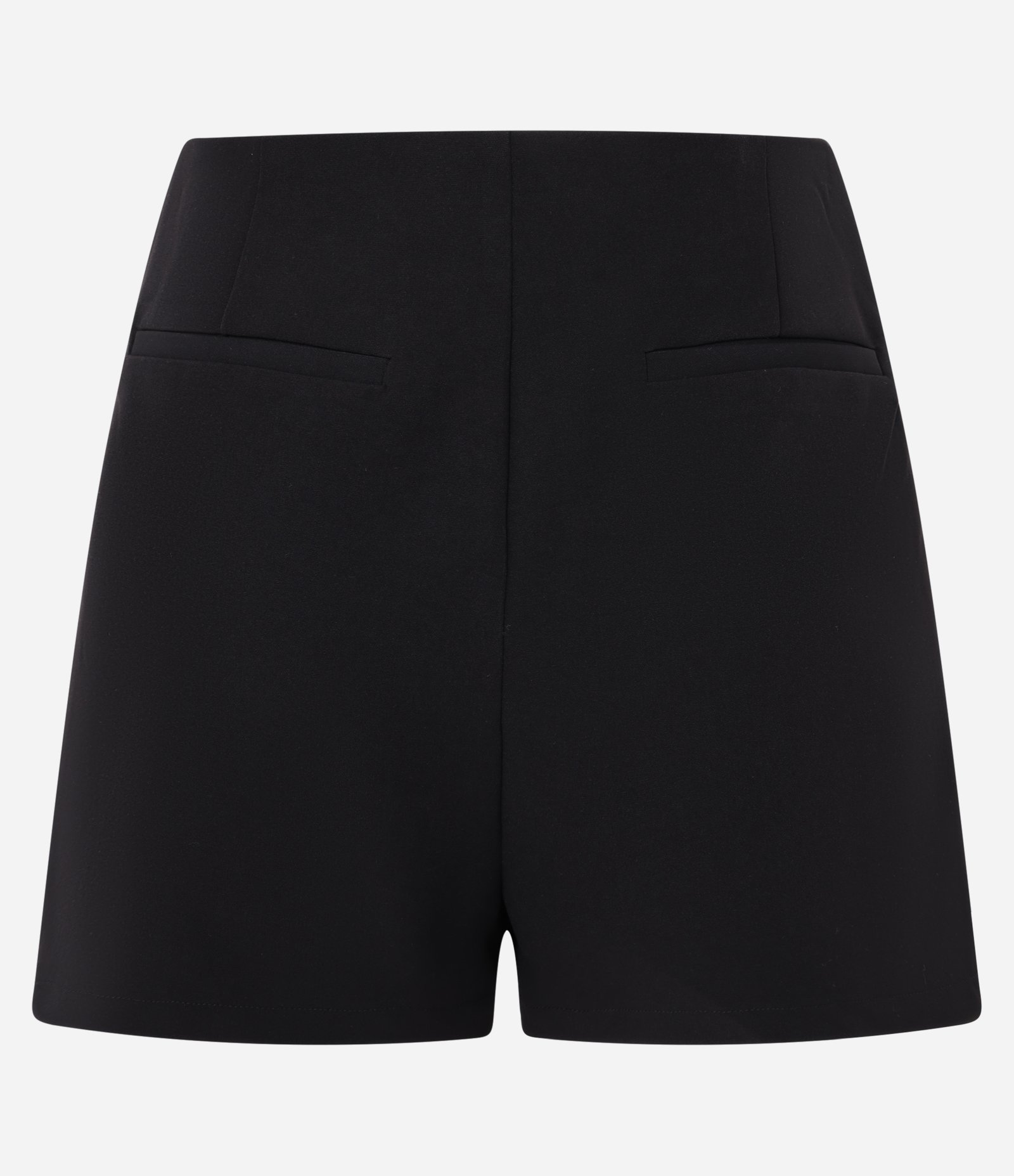 Short Saia Curta em Alfaiataria Sobreposta com Bolso Embutido Preto 6