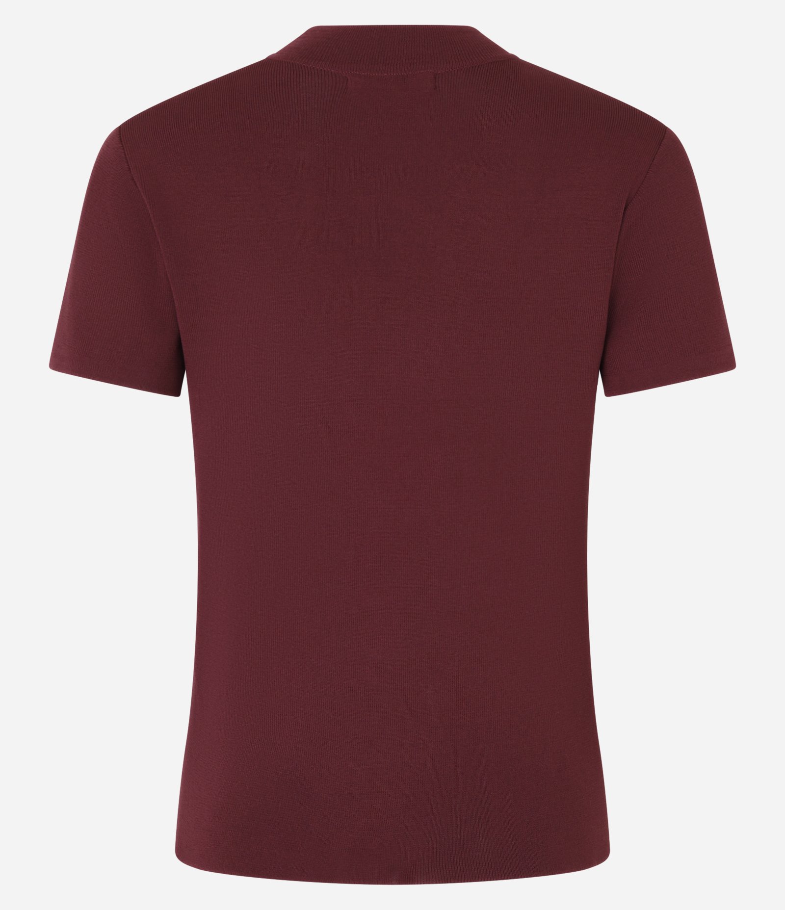 Blusa Canelada em Ribana com Gola Altinha Vermelho 8