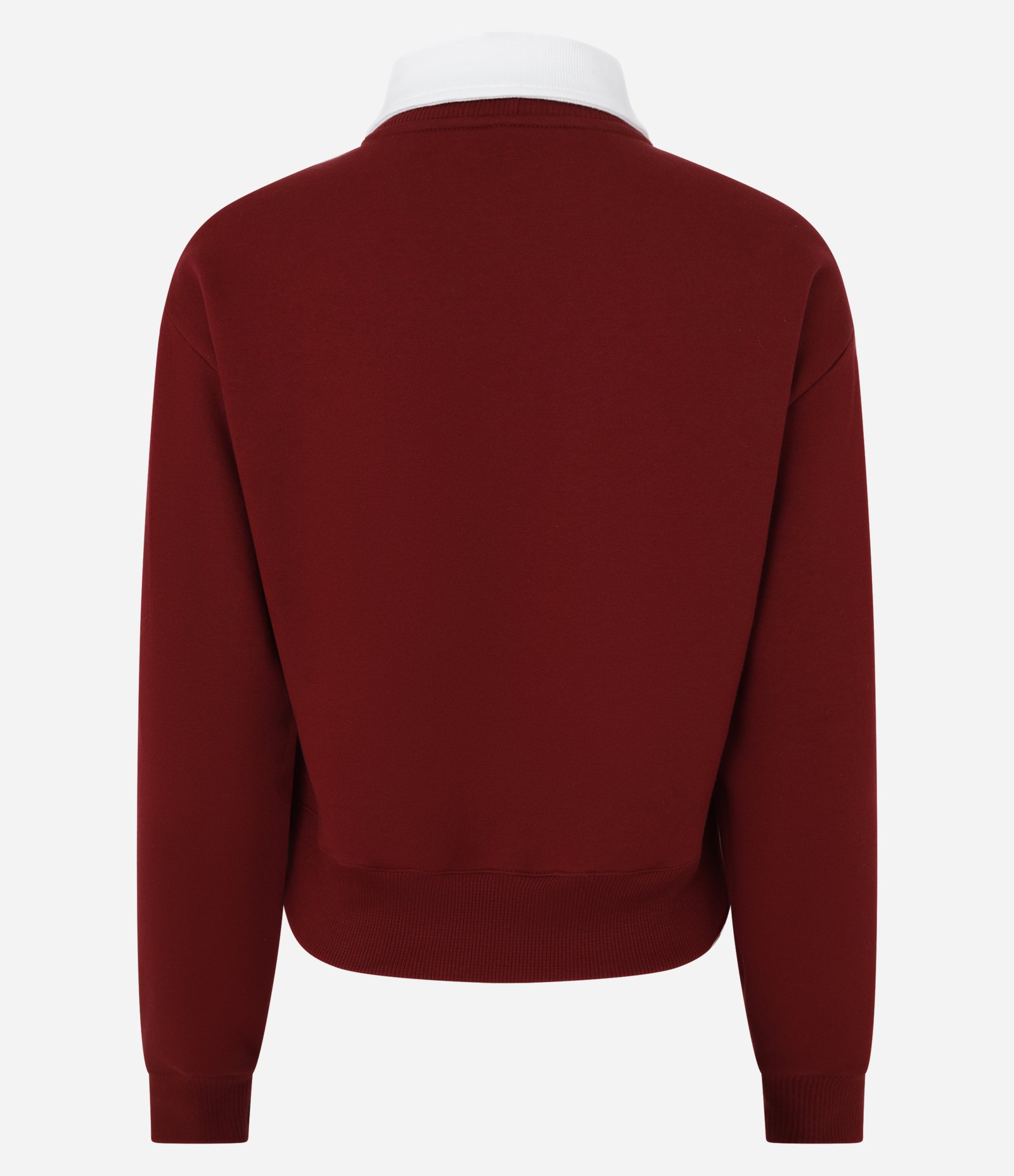 Moletom com Forro em Felpa e Golinha Polo Contrastante Vermelho 6
