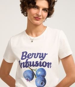 Blusa em Algodão com Estampa Berry Infusion