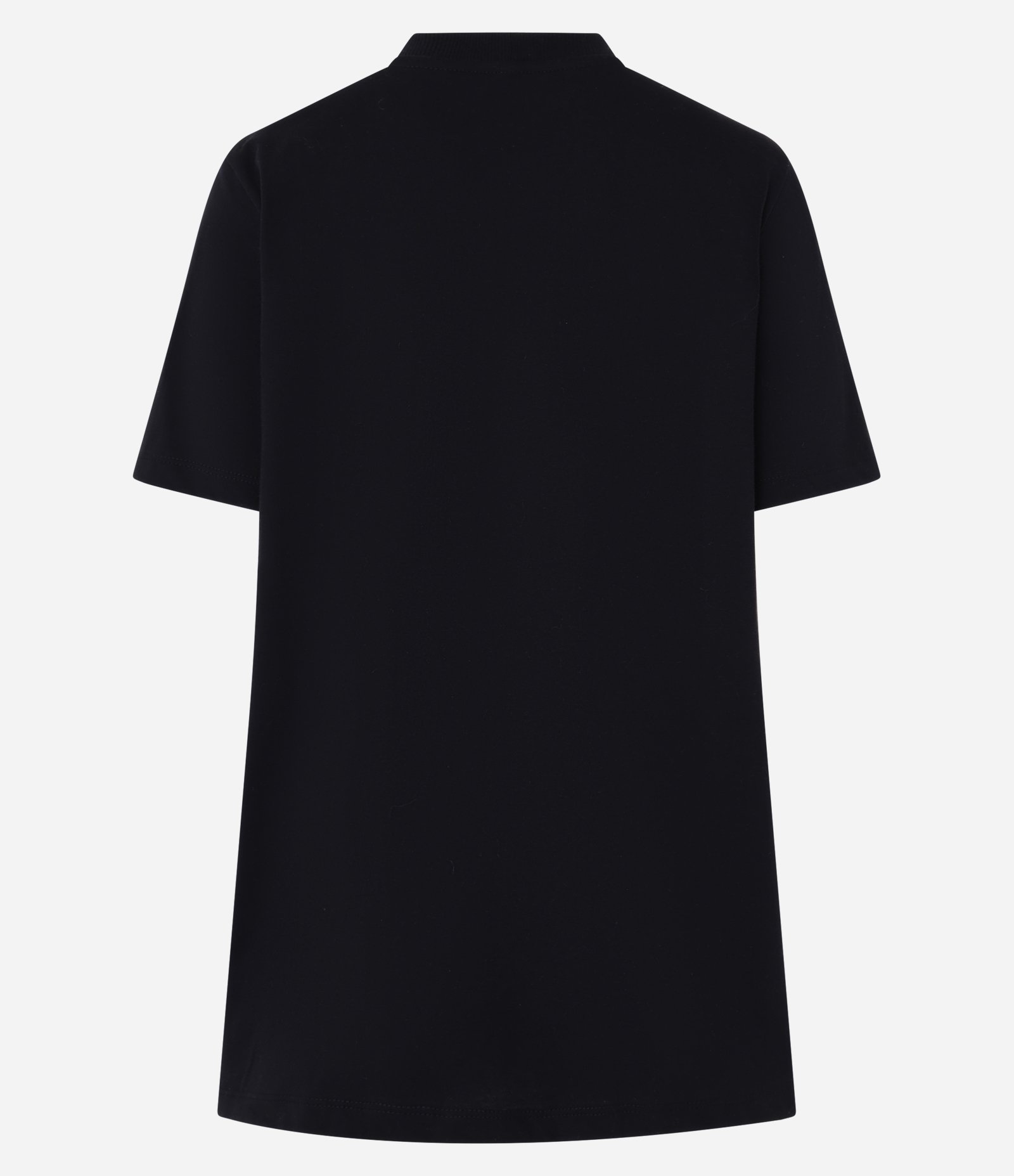 Camiseta Alongada em Algodão com Estampa Banana Crush Preto 6