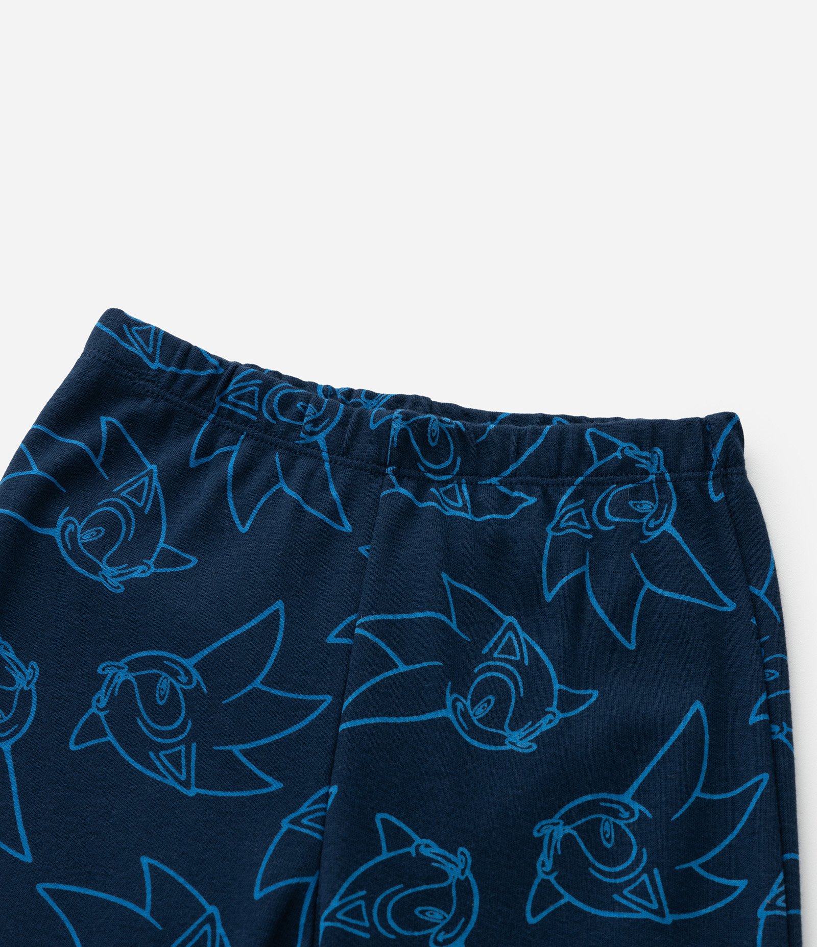 Pijama Infantil em Algodão com Estampa Sonic em Foil - Tam 5 a 14 Anos Azul 8